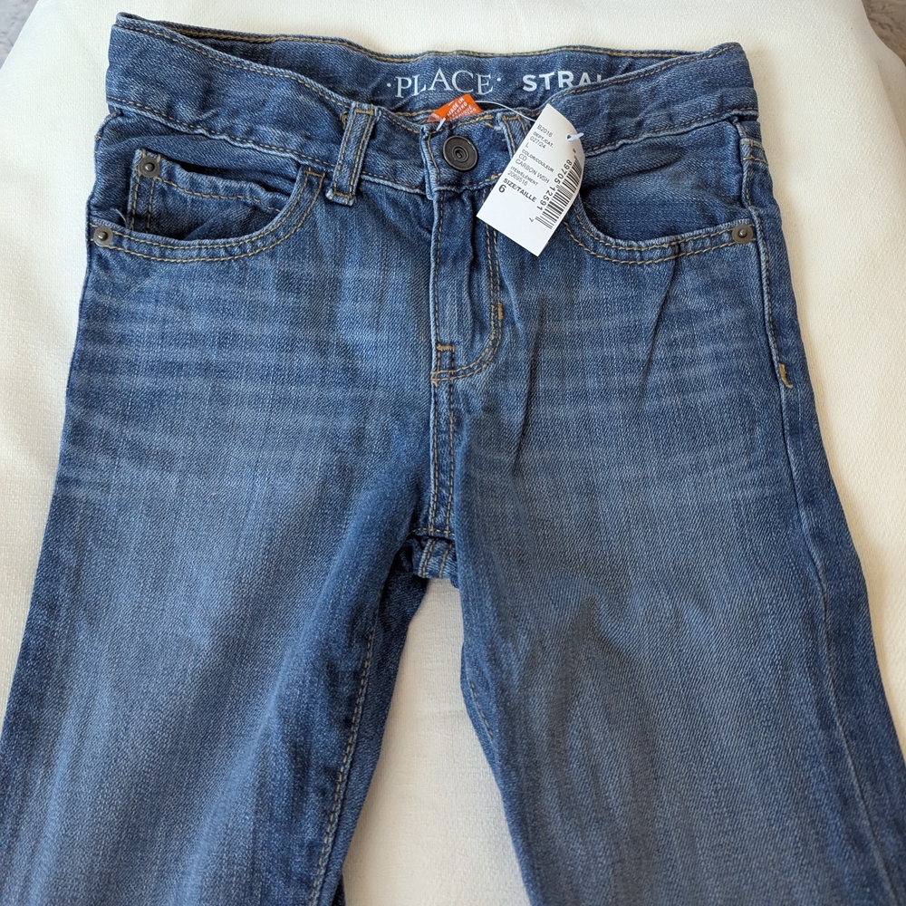 The Children's Place Blue Straight Jeans Size 6